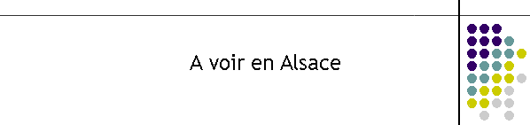 A voir en Alsace